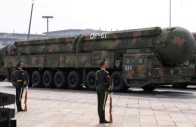 members of the people s liberation army stand as the strategic strike group displays df 61 nuclear missiles during a military parade in beijing china september 3 2025 photo reuters members of the people s liberation army stand as the strategic strike group displays df 61 nuclear missiles during a military parade in beijing china september 3 2025 photo reuters