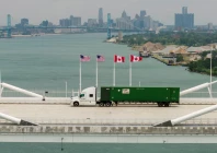 a drone view shows a vehicle crossing the 4 7 billion gordie howe international bridge connecting windsor ontario and detroit michigan the day after it opened in windsor ontario canada july 28 2026 photo reuters a drone view shows a vehicle crossing the 4 7 billion gordie howe international bridge connecting windsor ontario and detroit michigan the day after it opened in windsor ontario canada july 28 2026 photo reuters