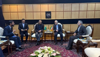 pakistan s interior minister syed mohsen naqvi arrived in tehran at the head of a delegation welcomed by his iranian counterpart photo isna on x