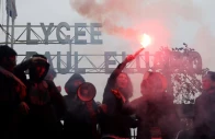 french high school students block the access to the lycee paul eluard high school as they protest to demand the hiring of substitute teachers increased resources and better learning conditions in saint denis near paris france september 30 2026 photo reuters
