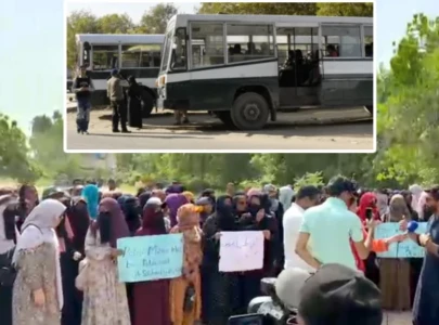 karachi university campus bus hits second year student killing her