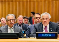 deputy prime minister and foreign minister ishaq dar at the meeting of group of friends of global governance photo x