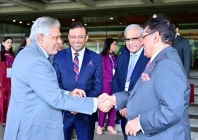 deputy prime minister and foreign minister ishaq dar meets with bangladesh s foreign minister khalilur rehman on the sidelines of the 33rd asean regional forum arf ministerial meeting in manila photo fo