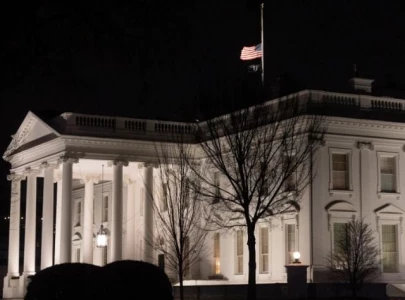 why is the white house flag at half staff amid trump death rumours