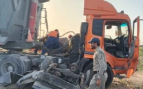 two police personnel killed as trailer rams into mobile van on super highway