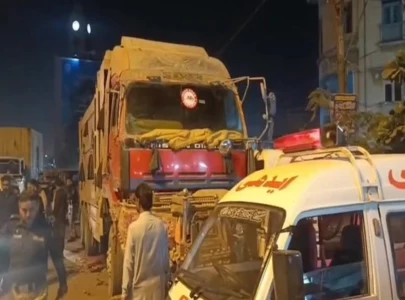 speeding dumper kills one injures three outside karachi s edhi centre speeding dumper kills one injures three outside karachi s edhi centre