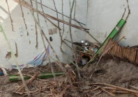 four members of the same family were killed after the roof of their house collapsed during torrential rains in upper south waziristan photo express