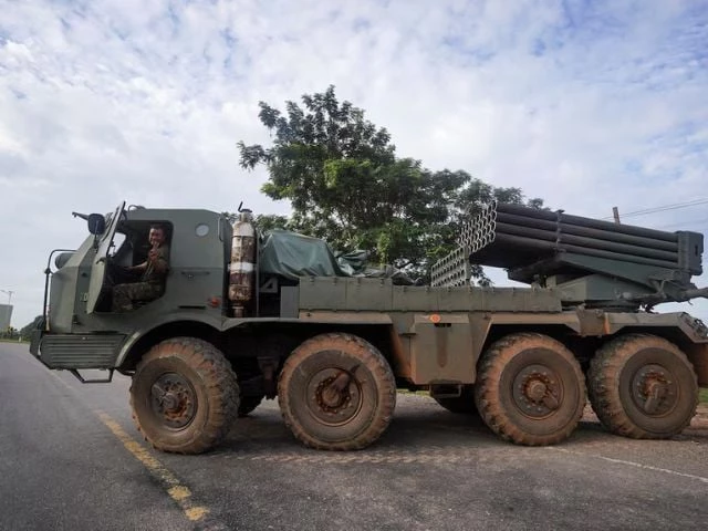 a cambodian military personnel gestures from a bm 21 grad multiple rocket launcher around 40 km 24 miles from the disputed ta moan thom temple after thailand and cambodia exchanged heavy artillery on friday as their worst fighting in more than a decade stretched for a second day in oddar meanchey province cambodia july 25 2025 reuters soveit yarn a cambodian military personnel gestures from a bm 21 grad multiple rocket launcher around 40 km 24 miles from the disputed ta moan thom temple after thailand and cambodia exchanged heavy artillery on friday as their worst fighting in more than a decade stretched for a second day in oddar meanchey province cambodia july 25 2025 reuters soveit yarn