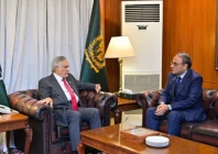 deputy prime minister and foreign minister ishaq dar met with pakistan s ambassador designate to iran imran ahmed siddiqui ahead of siddiqui s departure for tehran photo fo