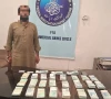 fia seized foreign currency worth approximately rs2 89billion and arrested a suspect in karachi photo express