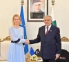european union high representative for foreign affairs and security policy kaja kallas holds meetings with deputy prime minister and foreign minister ishaq dar photo fo