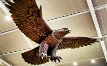 new zealand airport takes down hobbit themed eagle sculpture after 11 years aloft new zealand airport takes down hobbit themed eagle sculpture after 11 years aloft