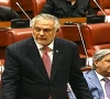 dpm and fm senator ishaq dar addressing the senate screengrab