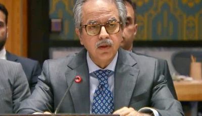 permanent representative of pakistan to the un ambassador asim iftikhar speaking at the un security council emergency meeting on the recent situation in lebanon photo x