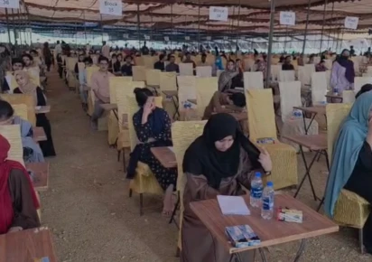 mdcat examinations dow univeristy karachi sindh october 26 2025 photo our correspondent