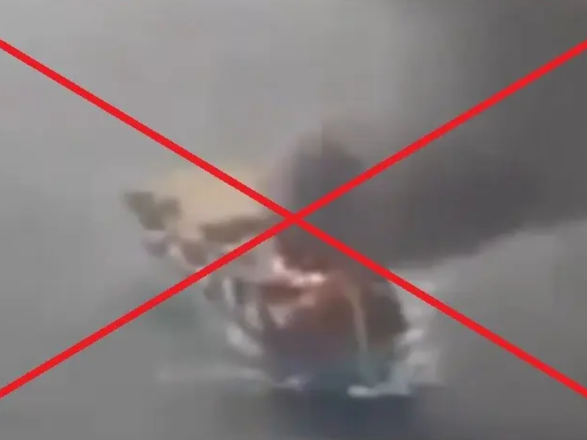 Viral ship fire video is old, unrelated to reported strikes near UAE: fact check