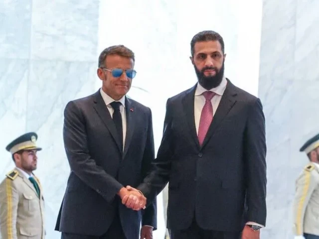 Blasts rock Damascus during Macron visit Blasts rock Damascus during Macron visit