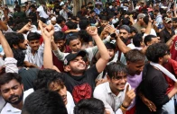 supporters of india s cockroach janta party cjp celebrate after india s education minister dharmendra pradhan resigned following days of protests demanding his resignation over national eligibility cum entrance test neet examination paper leaks at jantar mantar in new delhi july 25 2026 photo reuters