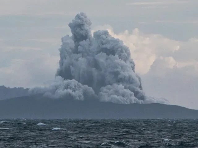 Indonesia's Mount Anak Krakatau erupts, spews rocks, volcanic ash