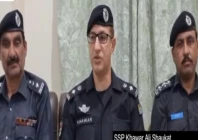 ajk police spokesperson ssp khawar ali shaukat addressing a press briefing in rawalakot screengrab