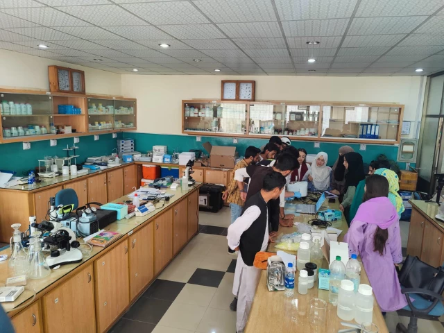 researchers at karakoram international university conduct advanced water quality and glaciology tests in newly established labs photo express