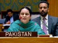 pakistan s counsellor saima saleem speaking at the unsc photo x pakistan s counsellor saima saleem speaking at the unsc photo x