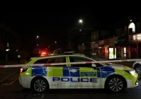 a police cordon line and police car near the scene after four ambulances belonging to hatzola a jewish community organisation were set on fire in an incident that the police say is being treated as an antisemitic hate crime in northwest london britain march 23 2026 photo reuters