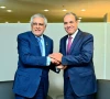 fm ishaq dar with eygptian fm badr abdelatty photo x