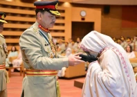 cdf field marshal asim munir confers military awards on officers and soldiers of the pakistan army at the general headquarters in rawalpindi ispr
