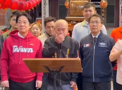 did taiwan president william lai just get vomited on temple visit takes unexpected turn at lunar new year event
