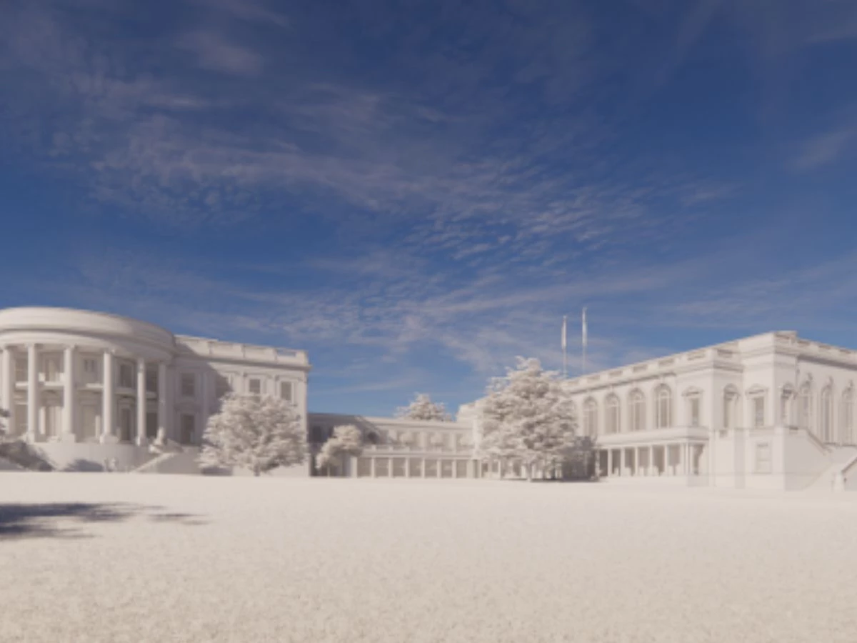 white house ballroom construction