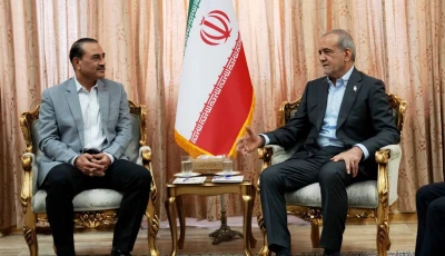 chief of army staff and chief of defence forces field marshal asim munir met with iranian president masoud pezeshkian in tehran for high level talks to advance diplomatic initiatives photo presstv on x