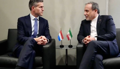 iranian foreign minister abbas araghchi r meets with his dutch counterpart tom berendsen in new york on september 22 2026 photo irna on x