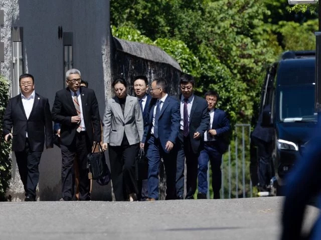 members of the chinese delegation leave a residence where trade talks between chinese and u s delegations take place in geneva switzerland may 10 2025 photo reuters members of the chinese delegation leave a residence where trade talks between chinese and u s delegations take place in geneva switzerland may 10 2025 photo reuters