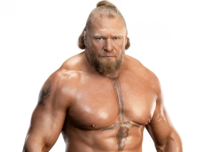 brock lesnar has unexpected moment during monday night raw entrance