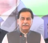 national assembly speaker ayaz sadiq speaking to the media in lahore photo screengrab