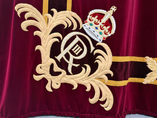 London Royal Opera House stage curtains at the Gerriets workshop/REUTERS