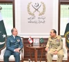 chief of army staff coas and chief of defence staff cdf field marshal syed asim munir and commander in chief of the lebanese armed forces general rodolphe haykal meet at the general headquarters ghq in rawalpindi photo ispr