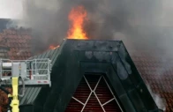 fire broke out in the roof structure of a hospital in the northern german town of ludwigslust early thursday photo anadolu agency