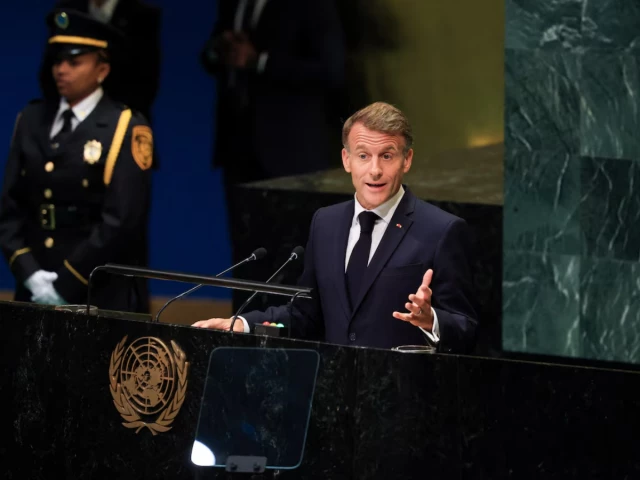 In UN farewell, Macron denounces Trump's Gaza diplomacy as spectacle of shame