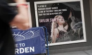 photo signage depicting taylor swift outside madison square garden reuters