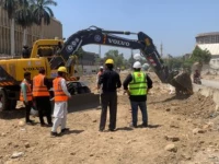 frontier works organisation restarts work at university road photo murtaza wahab x