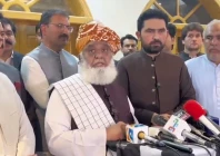 jamiat ulema e islam jui f chief maulana fazlur rehman and khyber pakhtunkhwa chief minister sohail afridi speaking a joint press conference in peshawar screengrab