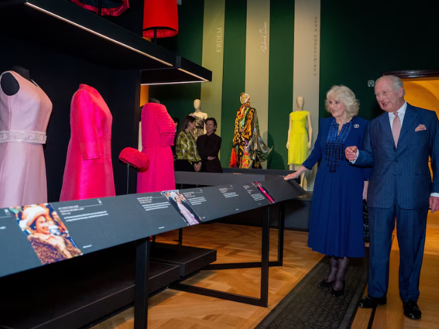 a visit to the Queen Elizabeth II: Her Life in Style exhibition at The King's Gallery/REUTERS