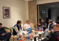 senior leaders of the pakistan peoples party ppp and the pakistan muslim league nawaz pml n meet in gilgit photo screengrab