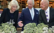 britain s king charles and queen camilla with architect norman foster attend a presentation for the national memorial to queen elizabeth ii at the british museum on the 100th anniversary of the late queen s birth on april 21 2026 photo reuters