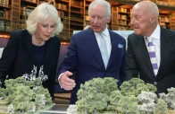 britain s king charles and queen camilla with architect norman foster attend a presentation for the national memorial to queen elizabeth ii at the british museum on the 100th anniversary of the late queen s birth on april 21 2026 photo reuters