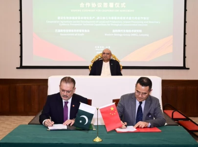 pakistan china sign mous on machinery vaccines medical technology