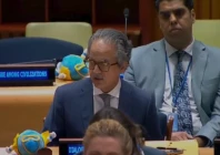 pakistan s permanent representative to the un ambassador asim iftikhar ahmad addressing the a high level united nations event marking the international day for dialogue among civilisations screengrab