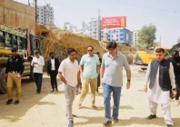 sindh chief minister murad ali shah reviews work on the under construction munawar chowrangi underpass photo sindh cm house